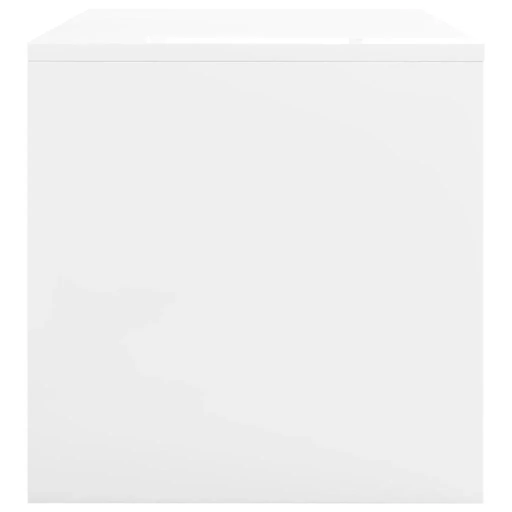 Couchtisch 100x40x40 cm Hochglanz weiß Spanplatte