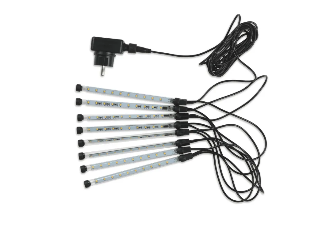 LED Leuchtkette Meteorit 8er Set, weiß