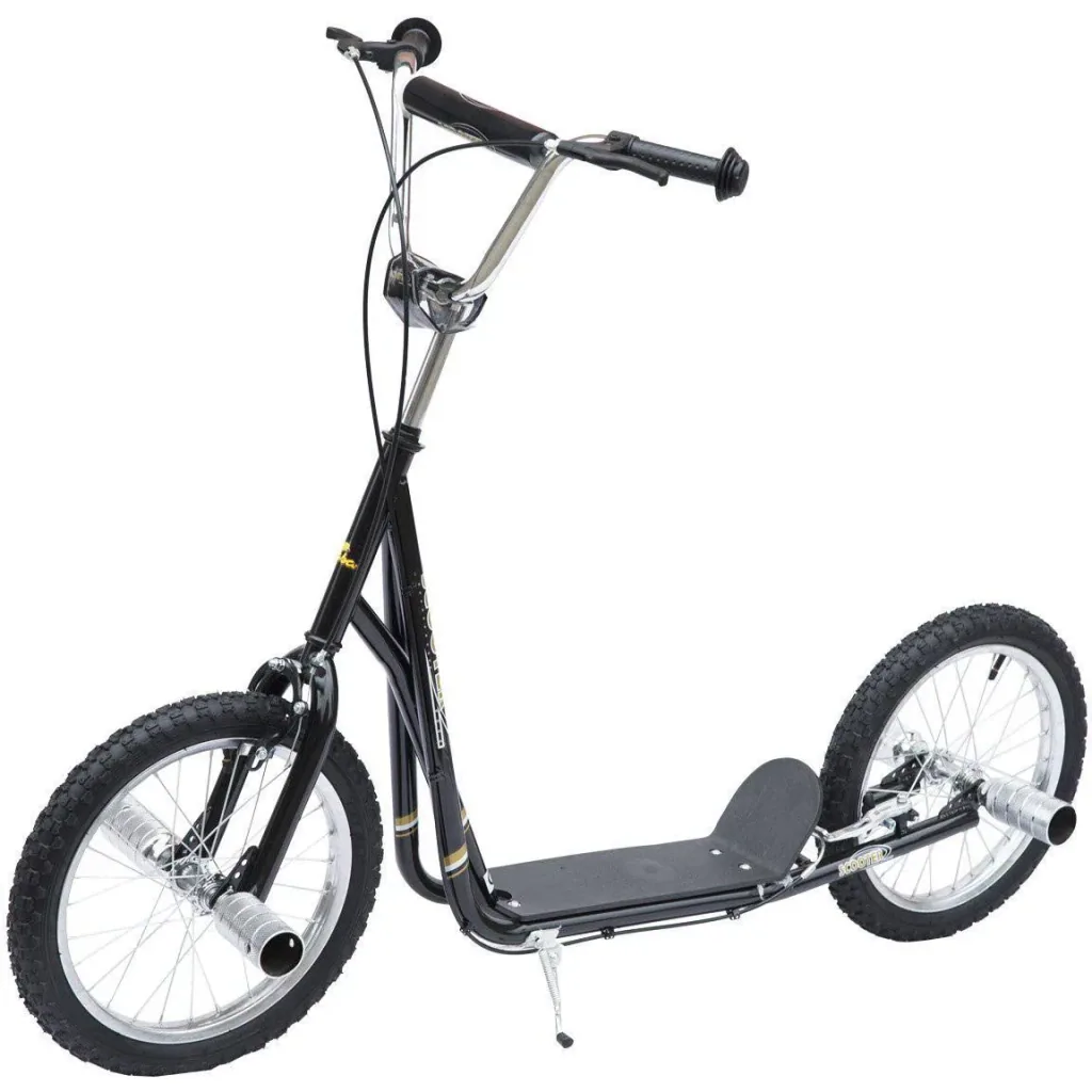 Kinder City Tretroller 16 Zoll schwarz