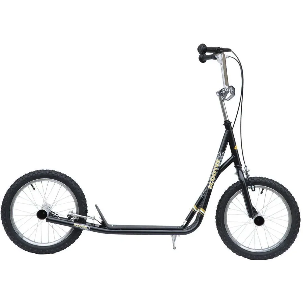 Kinder City Tretroller 16 Zoll schwarz