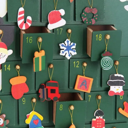 Advend Kalender Weihnachtsmann mit selbstbefüllenden Boxen