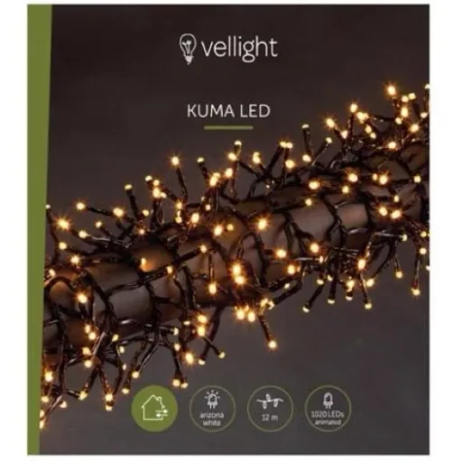 Vellight Weihnachtsbeleuchtung - 12m - 1020 LEDs - Arizona Weiß - Innen & Außen