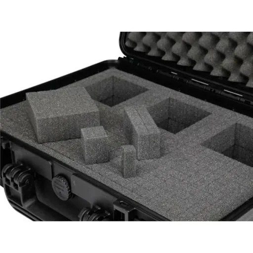 Wasserdichter Schutzhardcase IP67 59 x 47 x 27 cm mit Pick-and-Pluck-Schaum und Eierkisten-Schaum, schwerer staubdichter Aufbewahrungskoffer für Werkzeuge, Elektronik, Kamera und Messgeräte