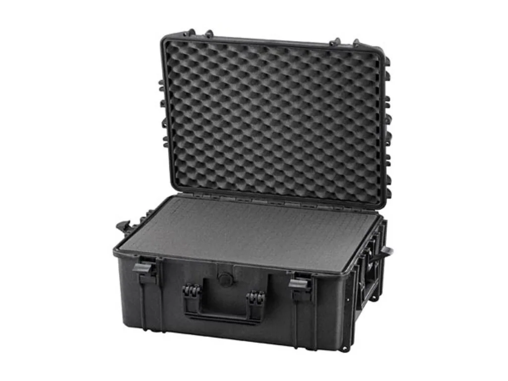 Wasserdichter Schutzhardcase IP67 59 x 47 x 27 cm mit Pick-and-Pluck-Schaum und Eierkisten-Schaum, schwerer staubdichter Aufbewahrungskoffer für Werkzeuge, Elektronik, Kamera und Messgeräte