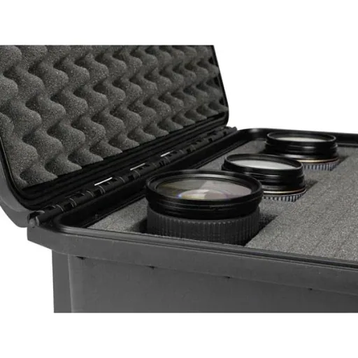 Wasserdichter Schutzhardcase IP67 59 x 47 x 27 cm mit Pick-and-Pluck-Schaum und Eierkisten-Schaum, schwerer staubdichter Aufbewahrungskoffer für Werkzeuge, Elektronik, Kamera und Messgeräte