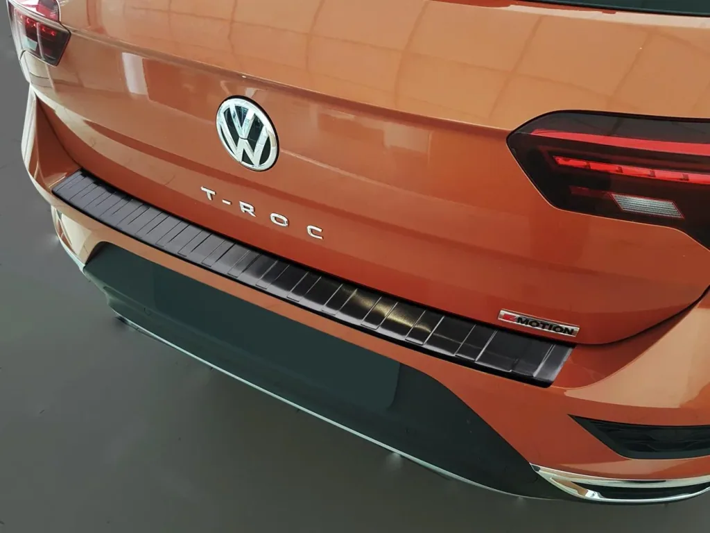 Ladekantenschutz Edelstahl graphite / black für VW T-Roc, Baujahr 2016>