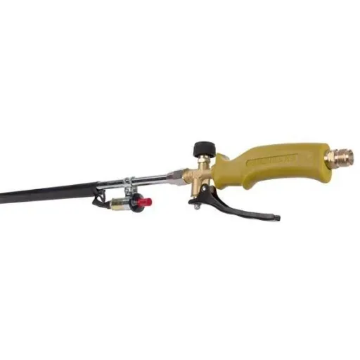 Toolland Gas Unkrautbrenner mit Piezo-Zündung - Komplettes Set mit Gasflaschenwagen QT118