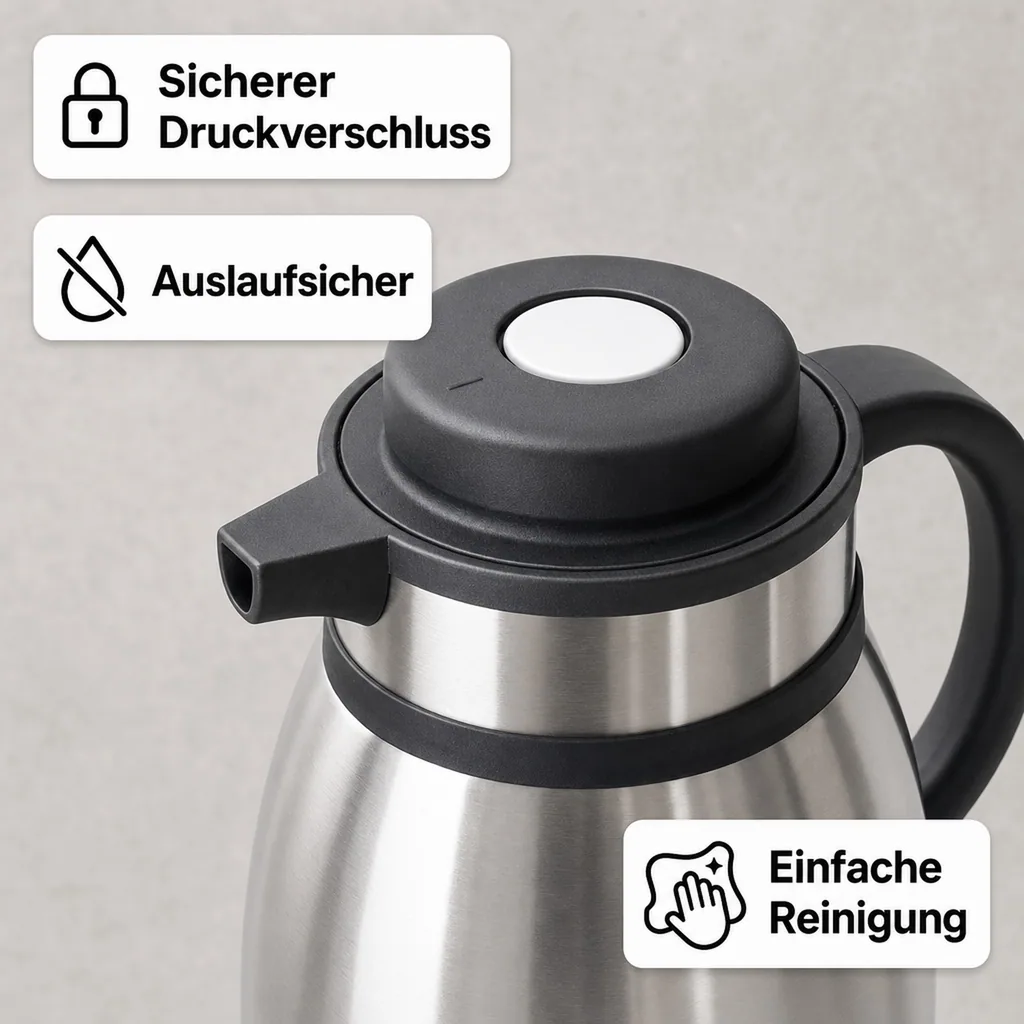Thermoskanne, Pumpkanne, Isolierkanne - 2,5L
