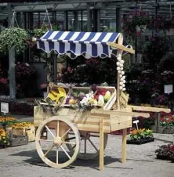 Marktwagen ohne Baldachin