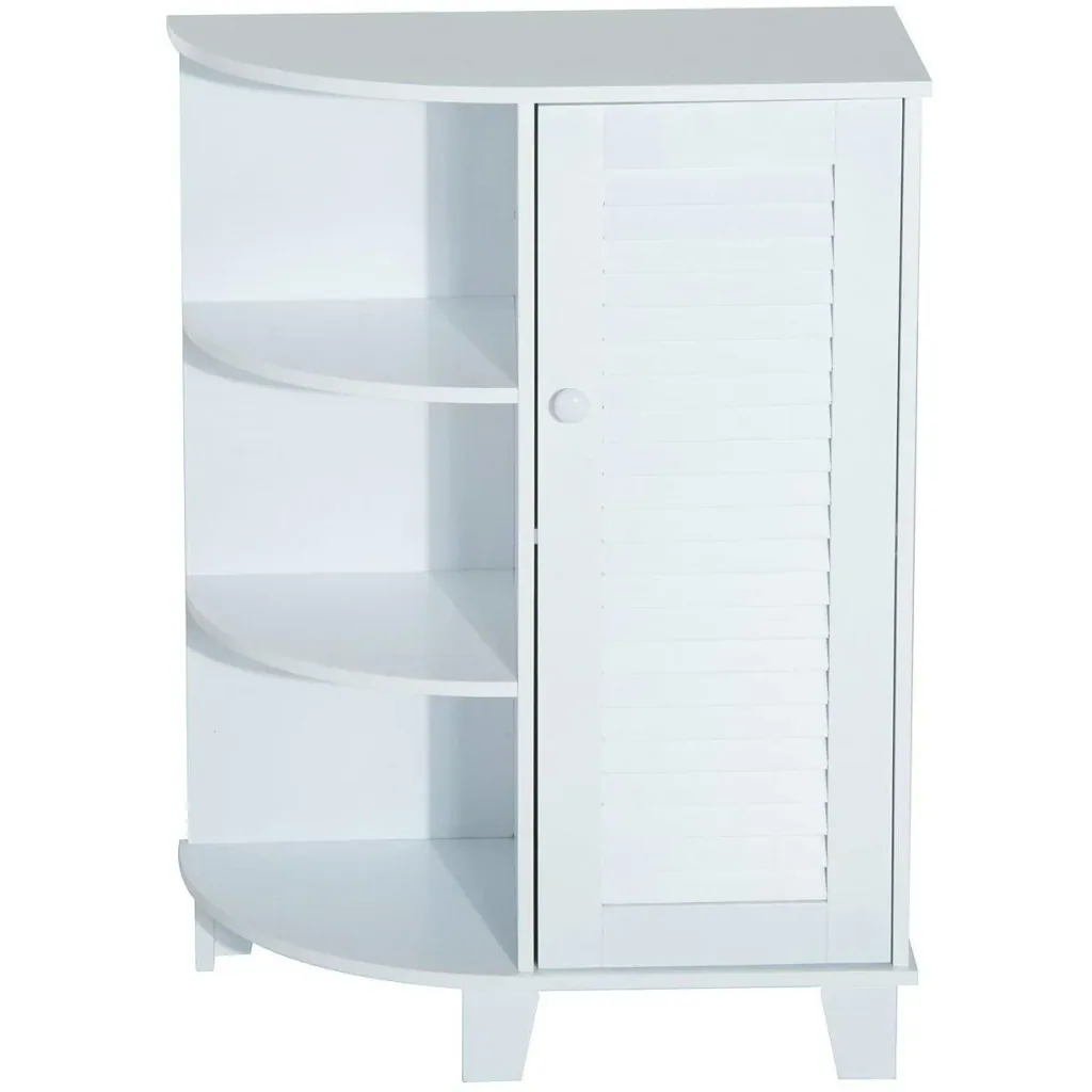 Eckschrank Badschrank Standschrank Weiß