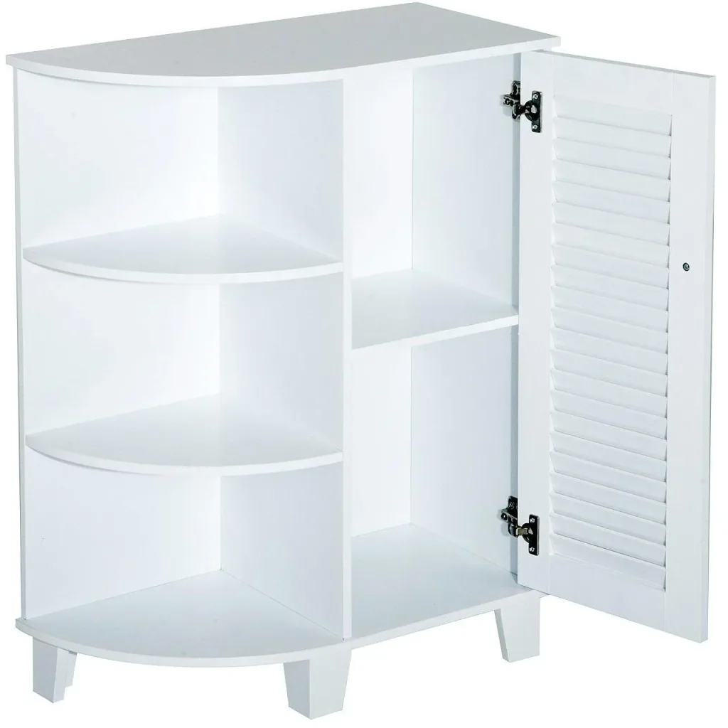 Eckschrank Badschrank Standschrank Weiß