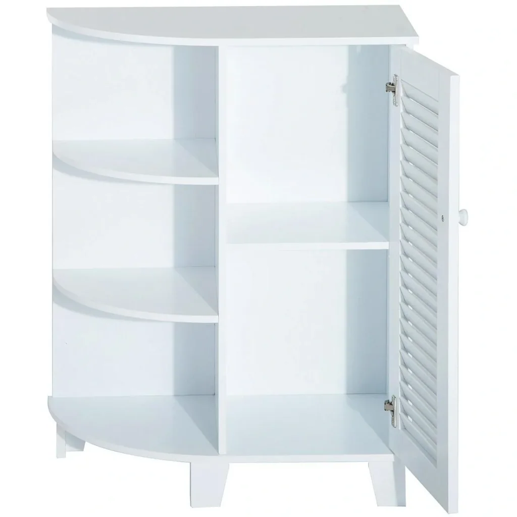 Eckschrank Badschrank Standschrank Weiß
