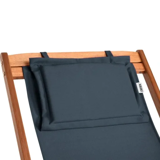 Deckchair Anthrazit Akazienholz