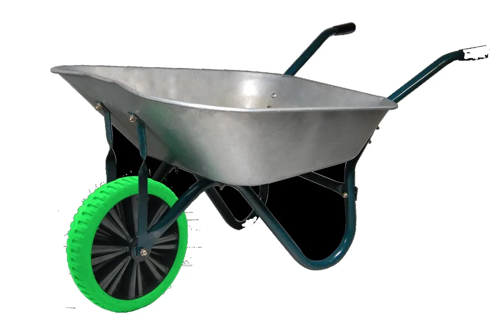 Schubkarrenrad PANNENSICHER - Ø Rad 332 mm, PU geschäumtes Rad, Gleitlager, Felge 75 mm, Achse 20 mm, Tragkraft 150 kg