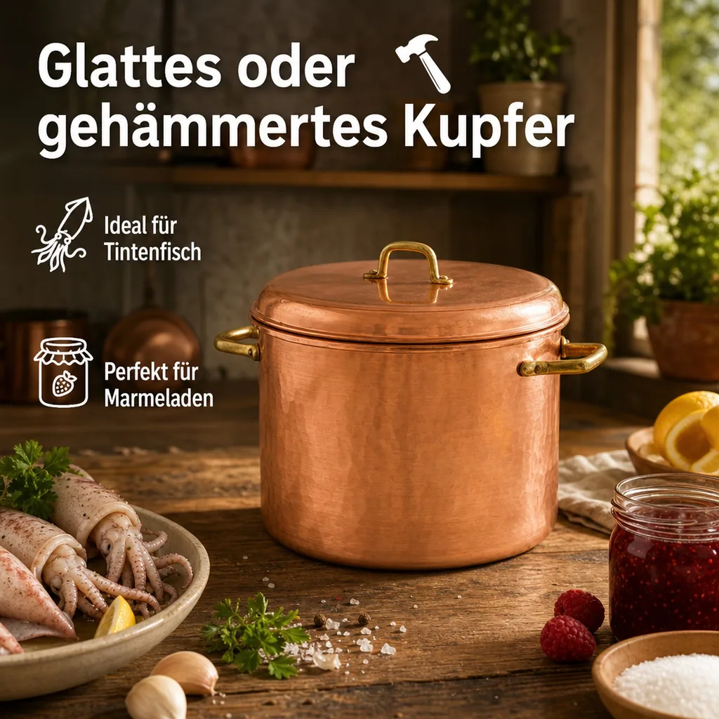 Kupfertopf mit Griffen 30 cm - Perfekt für die Zubereitung von köstlichen Gerichten