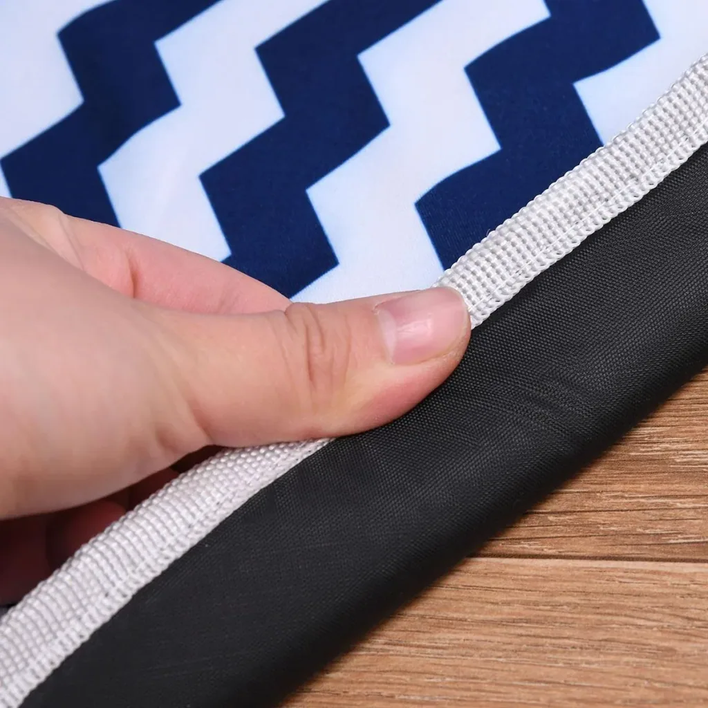Tipi-Kinderzelt mit Bodenmatte blau, weiß