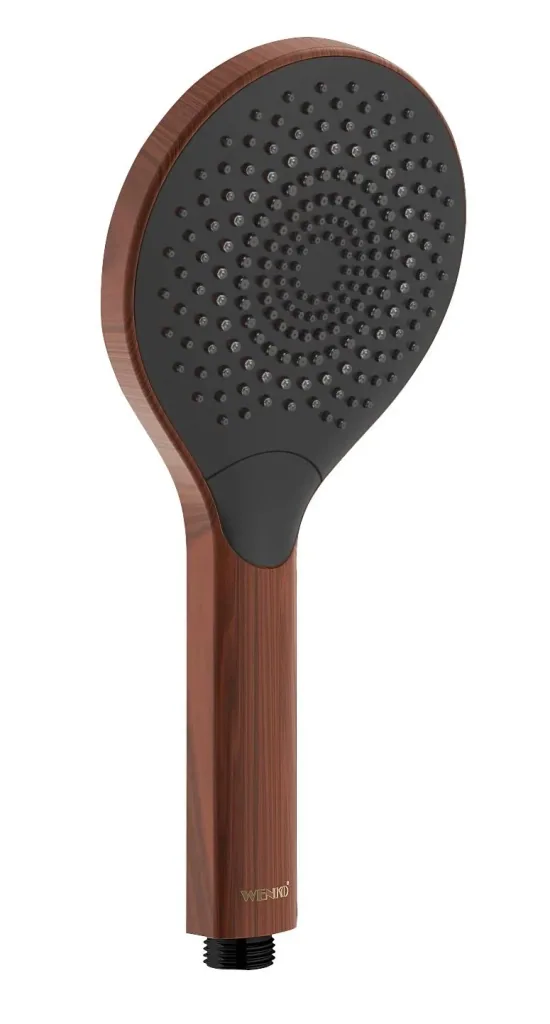 Wasserspar-Duschkopf Watersaving Wood, Ø 12 cm