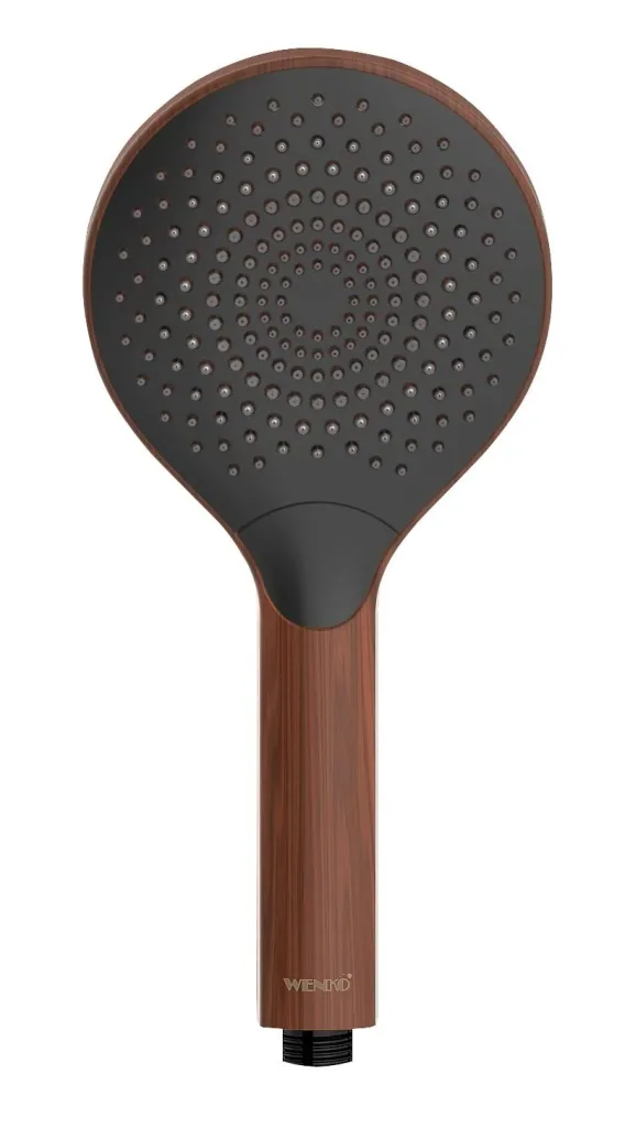 Wasserspar-Duschkopf Watersaving Wood, Ø 12 cm