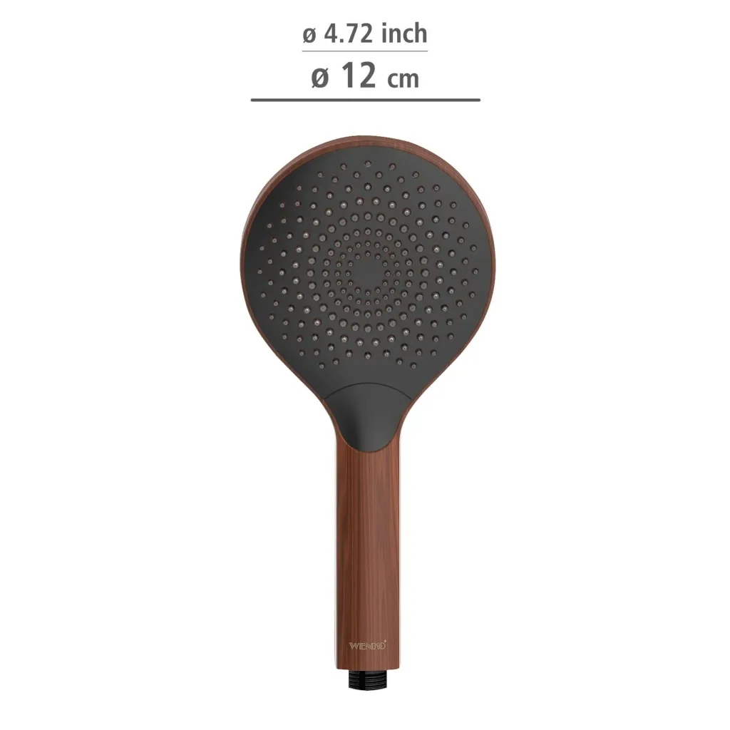 Wasserspar-Duschkopf Watersaving Wood, Ø 12 cm