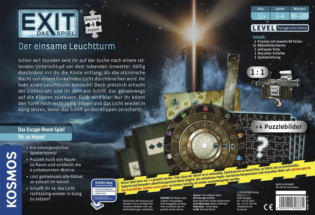 EXIT-Das Spiel + Puzzle - Der einsame Leuchtturm