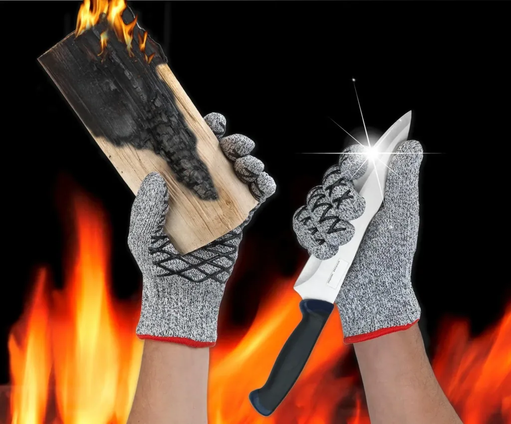 Hitze- und Schneidschutzhandschuhe, Damengröße, 1 Paar