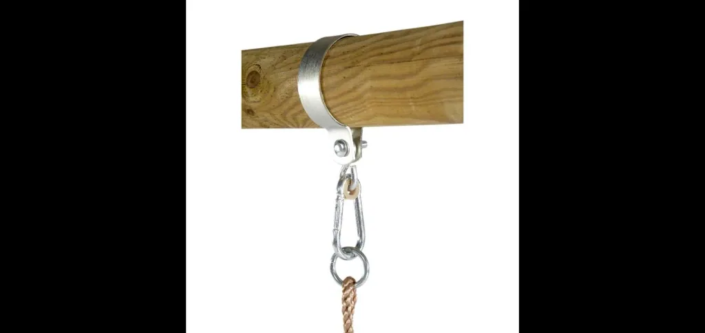 Holz Schaukelset Giant Baboon, Outdoor-Schaukelset für Kinder, Doppelschaukel, Kletterseil, Rutsche, natur