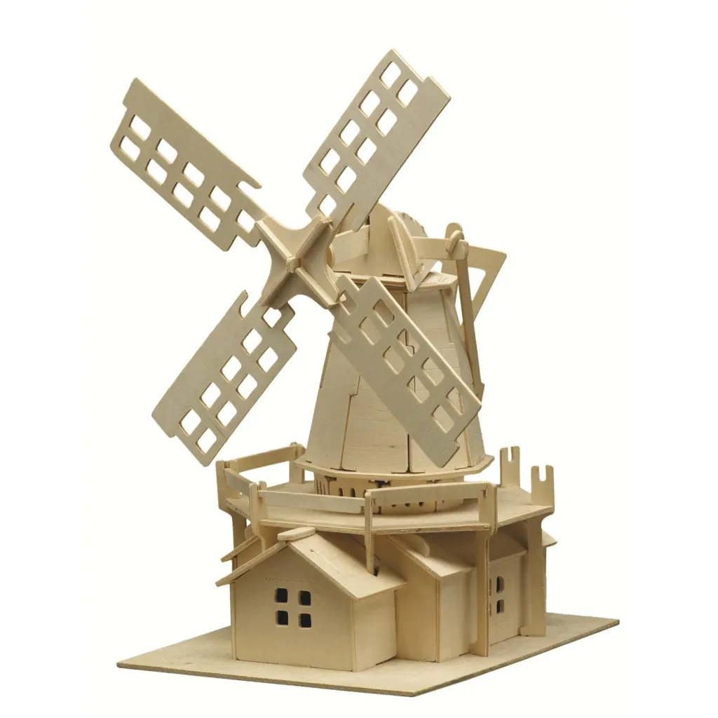 Holzbausatz "Windmühle", 25 x 38 cm