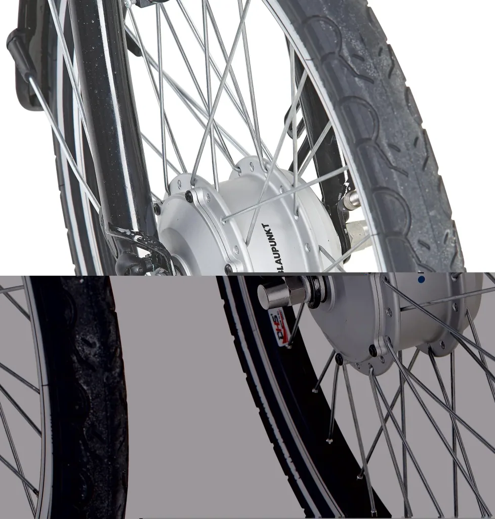 Unisex E-Bike City, 20 Zoll, Rahmengröße 30 cm, 7-Gang Nabenschaltung, grün-matt, URBANICER 22.ESU.10