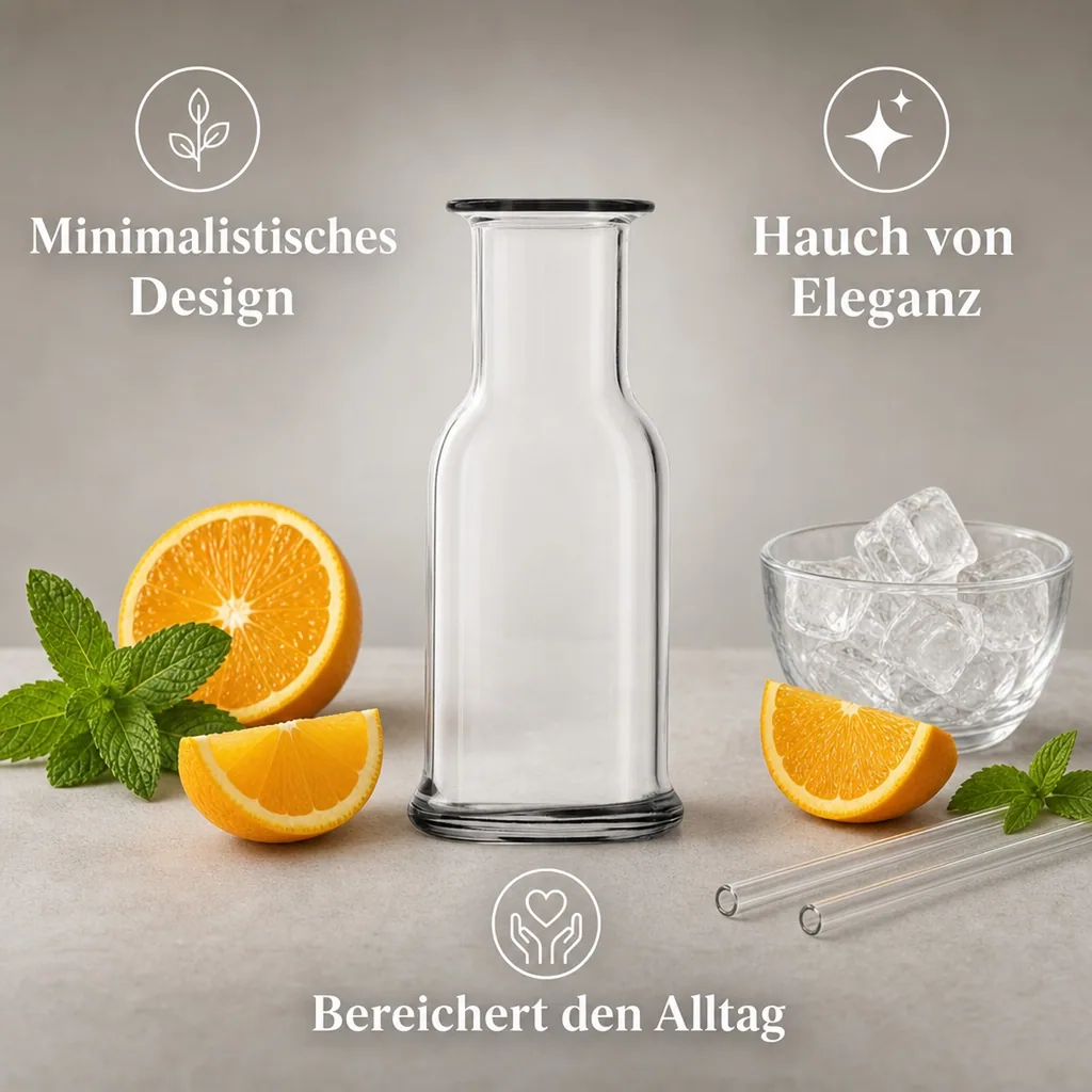 Wasserkaraffe, Glaskaraffe, Weinkaraffe - Purity, 0,1 L
