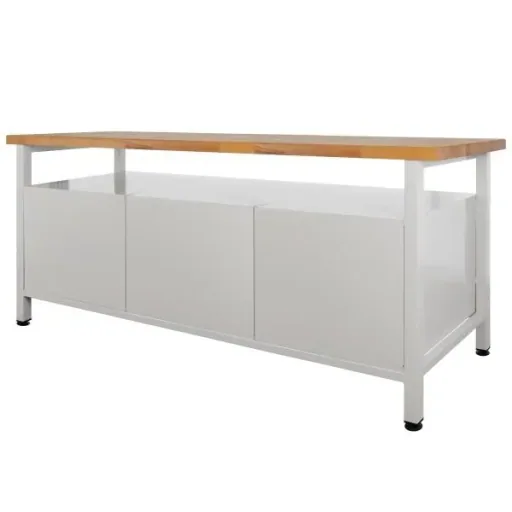 Werkbank / Werktisch 3 Schubladen, 1 Fachboden, 1 Tür, L1700xB600xH840mm