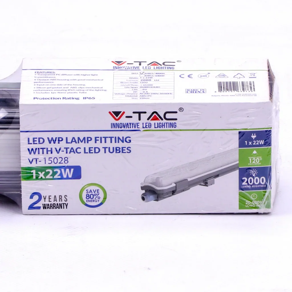 LED-Leuchtstofflampe 150cm - 22W - 4000K - 2000 Lumen - IP65