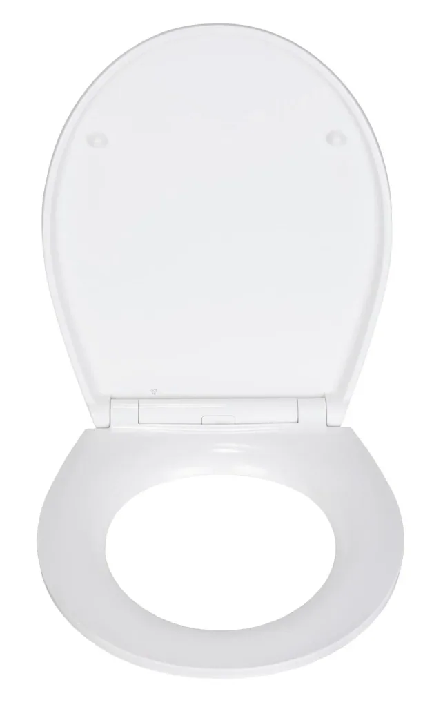 Premium WC-Sitz Grey Marble mit Relief, aus antibakteriellem Duroplast, mit Absenkautomatik