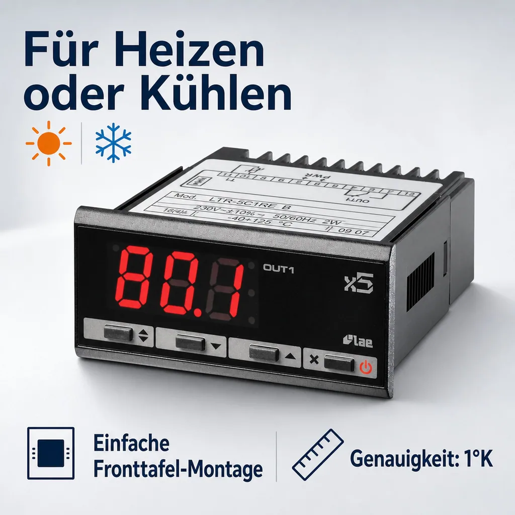 Thermostat LTR-5CSRE, für Heizen oder Kühlen