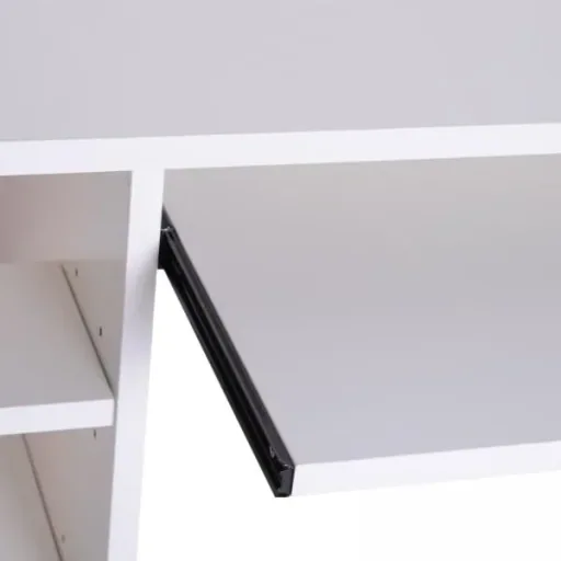 Computertisch Schreibtisch Bürotisch mit Schrank PC Tisch Holzfurnier