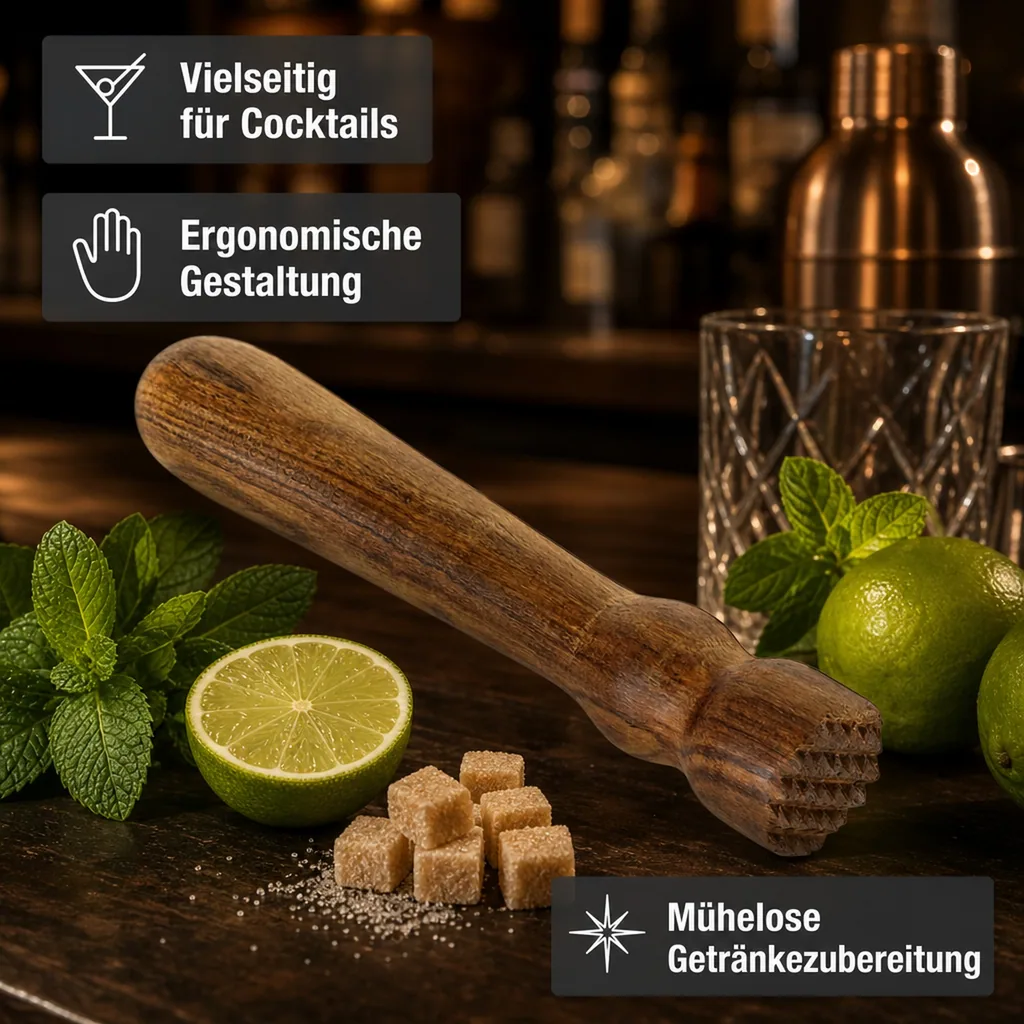 CAIPIRINHA PROFI - STÖßEL  gekerbt