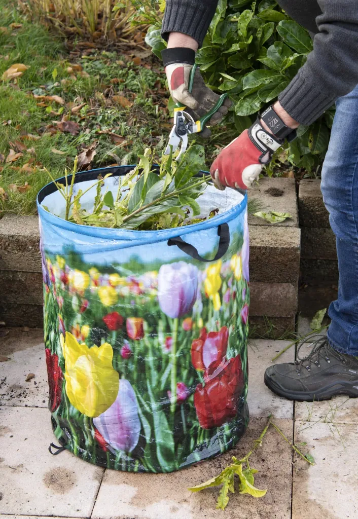 Garten-Abfallsack „Tulpe“, faltbar, 87 Liter