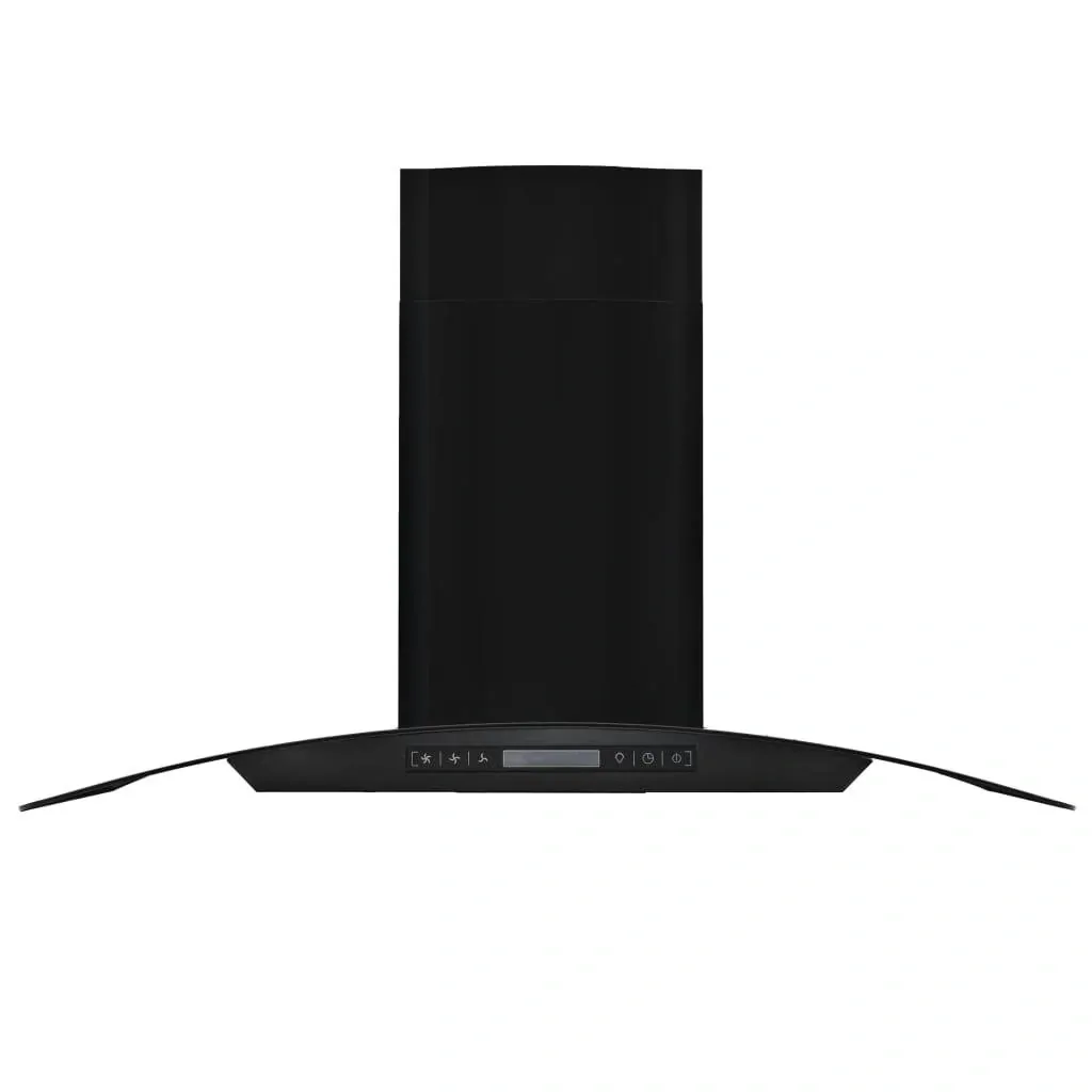 Wandhaube 756 m³/h 90 cm Edelstahl schwarz