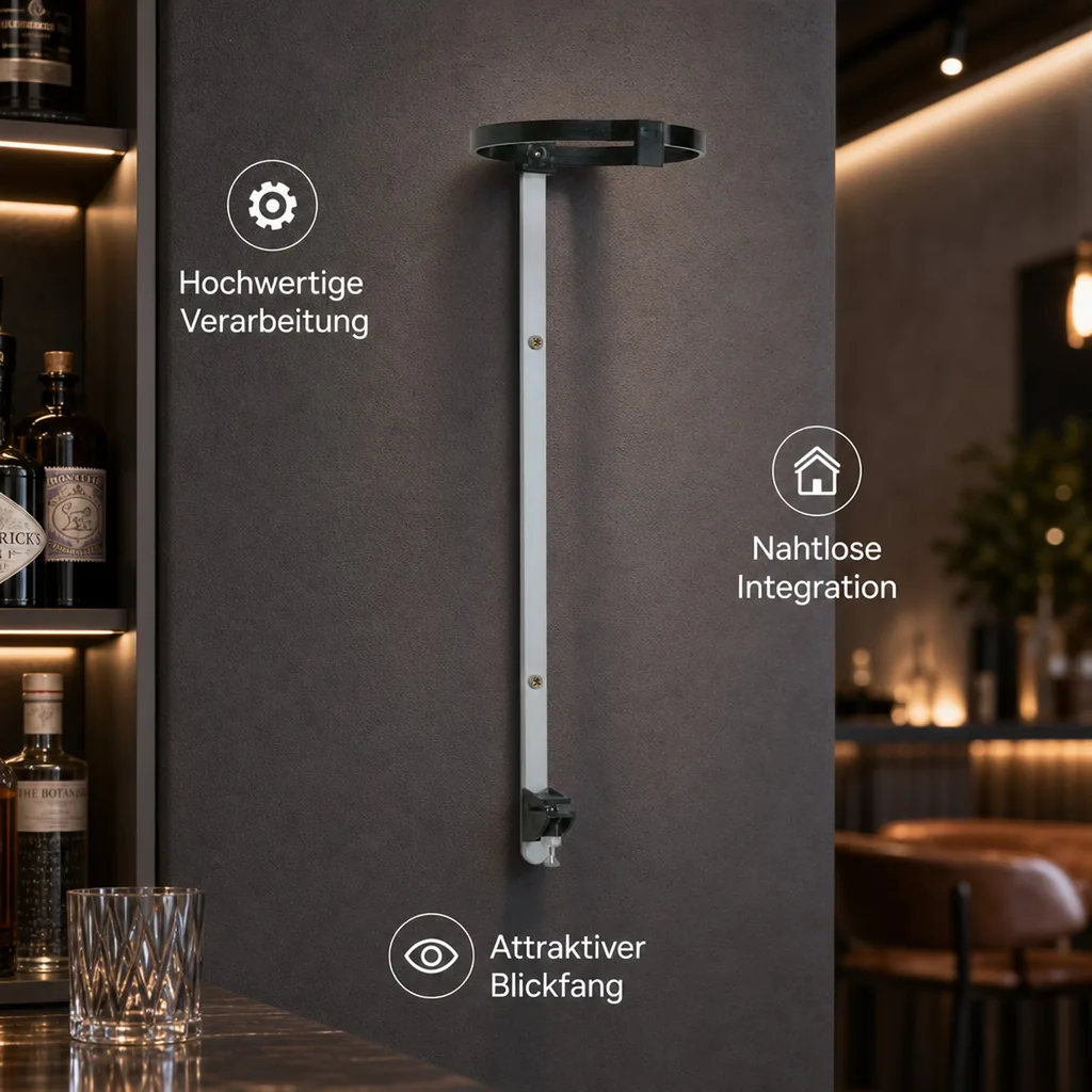 Flaschenhalter, Flaschen Wandhalterung, Wandhalter für 3.0 Liter Flaschen