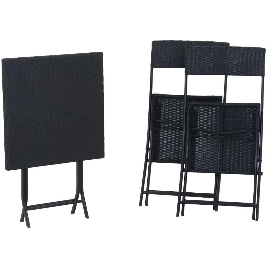 Balkonset Polyrattan Gartenmöbel 3tlg. Balkonmöbel