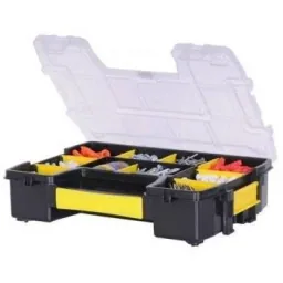 Werkzeugkoffer stapelbar - 10 Ablagefächer - 29,5x6,5x21,5 cm