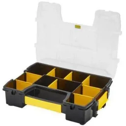 Werkzeugkoffer stapelbar - 10 Ablagefächer - 29,5x6,5x21,5 cm
