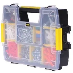 Werkzeugkoffer stapelbar - 10 Ablagefächer - 29,5x6,5x21,5 cm