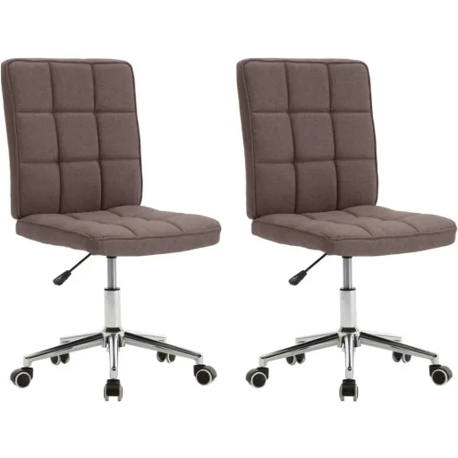 Esszimmerstühle 2-Sitzer Stoff taupe
