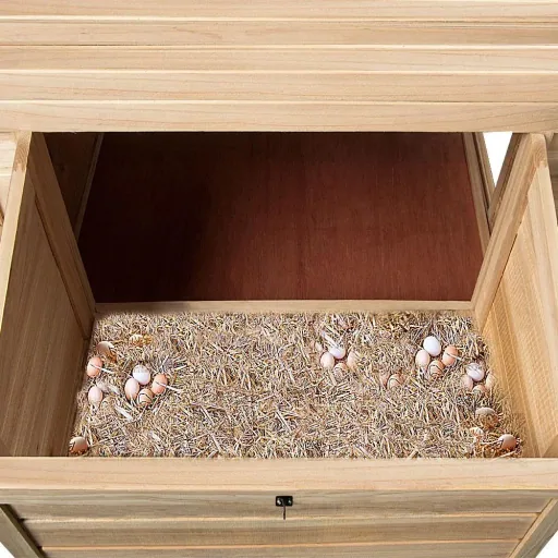 Hühnerstall 148 x 151 x 172 cm, Holz, Braun