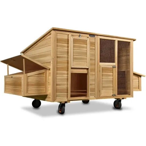 Hühnerstall 148 x 151 x 172 cm, Holz, Braun
