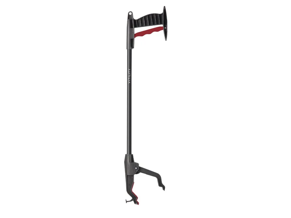 Reacher-Greifer für Senioren mit Haken und Magnet, leichter Greifstock 61 cm 163 g, langer Greifarm und Aufnehmer, Müllgreifer, Mobilitätshilfe, Aufhebewerkzeug und bückfreier Helfer
