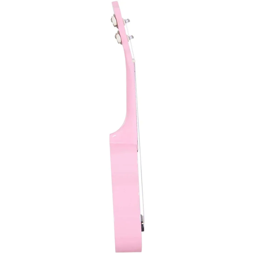 Ukulele Saiteninstrument Anfänger Nylonsaiten Birkenholz Rosa 53 x 17,5 x 6,2 cm