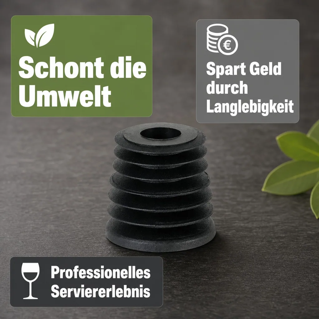 Lamellenkorken, Kunststoffkork - für 3.0 - 4.5 Liter Flaschen, 1 Stück