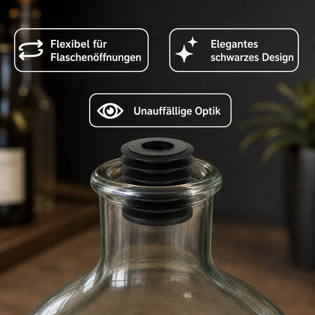 Lamellenkorken, Kunststoffkork - für 3.0 - 4.5 Liter Flaschen, 1 Stück