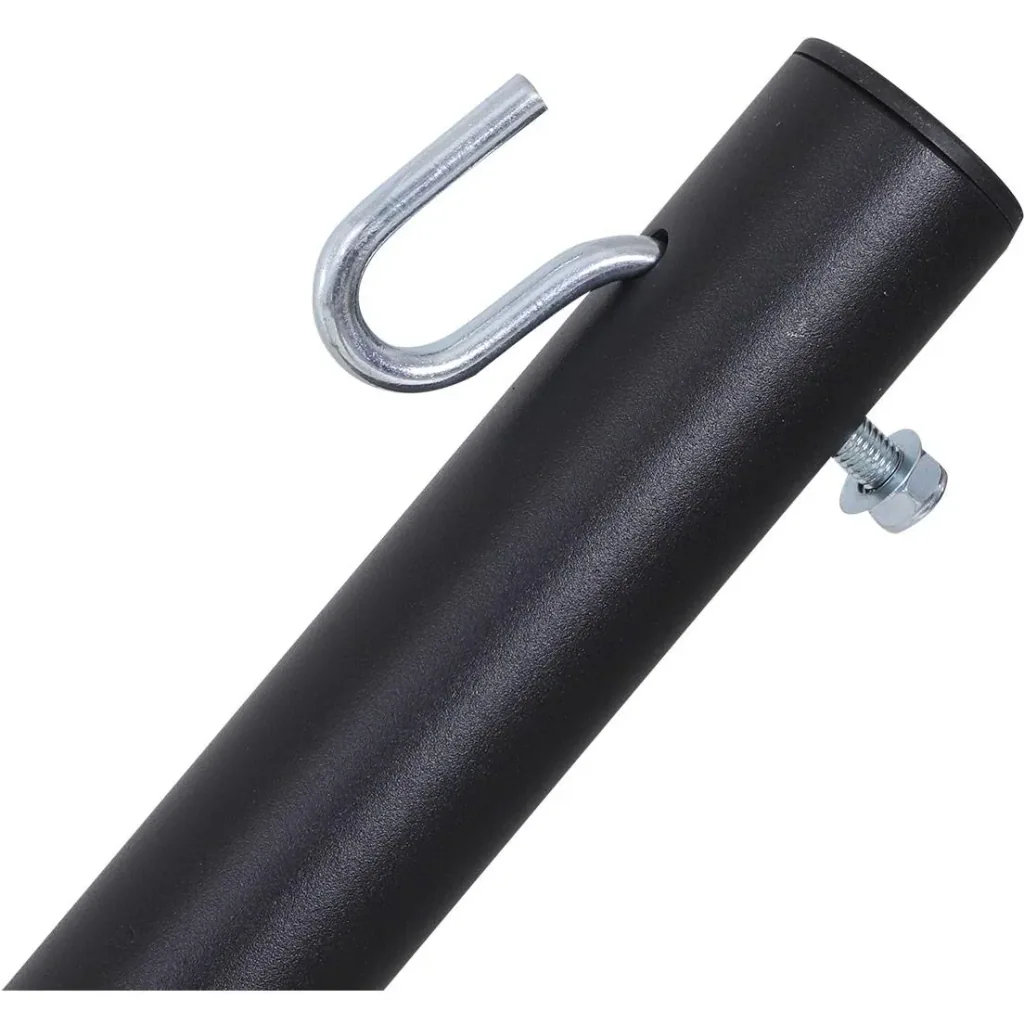 Hängemattengestell für Hängematte Hängemattenständer mit Hacken Garten Strand Metall 360x92x115cm bis 150kg